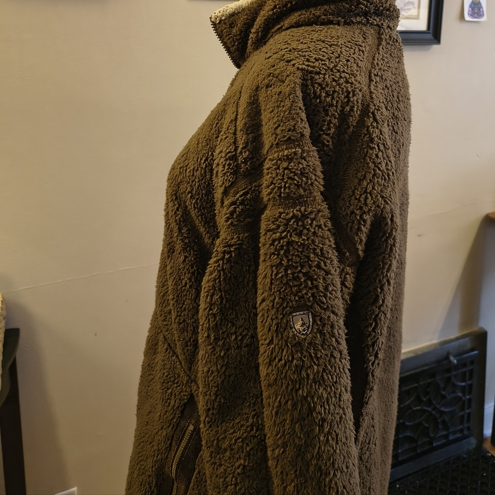Kuhl SoftShell Jacket Fleece Size Large Full Zip Pockn Sherpa Fleece Jacket - Picture 3 of 7